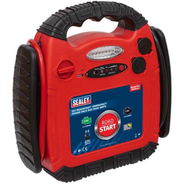 Sealey RS131 RoadStart Emergency Jump Starter and Power Pack 12v