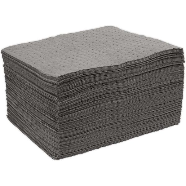 Sealey SAP01 General Purpose Spill Absorbent Pads Pack of 100