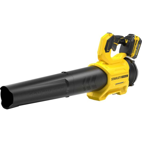 Stanley Fatmax V20 SFMCBL730 18v Cordless Brushless Axial Leaf Blower 1 x 4ah Li-ion Battery Charger