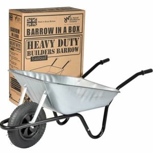 The Walsall Easiload 85L Builders Barrow in Box - Pneumatic - BEASGVP