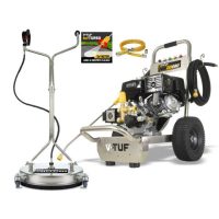 V-TUF V-TUF DD080-KIT1 2900psi, 200Bar, 15L/min Industrial 9HP Honda Driven Petrol Pressure Washer & 21" TufTURBO Stainless Steel Surface Cleaner