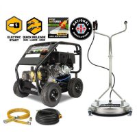 V-TUF V-TUF TORRENT3RGB Industrial 15HP Gearbox Driven Petrol Pressure Washer Kit - 4000psi (275.7Bar) - Electric Key Start