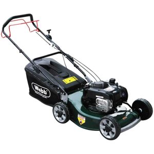 Webb WER19ALSP Petrol Alloy Deck Rotary Lawnmower 480mm FREE Garden Sprinkler & Oil Worth £30