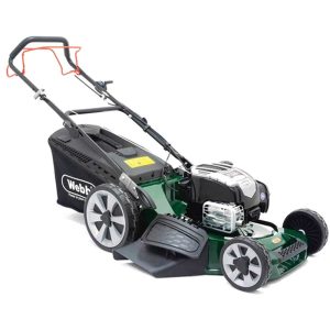 Webb WER21ALSP Petrol Alloy Deck Rotary Lawnmower 530mm FREE Garden Sprinkler & Oil Worth £30