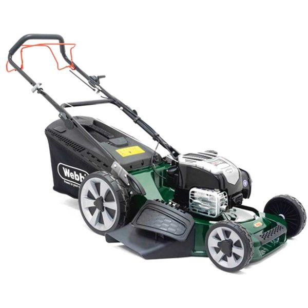 Webb WER21ALSP Petrol Alloy Deck Rotary Lawnmower 530mm FREE Garden Sprinkler & Oil Worth £30