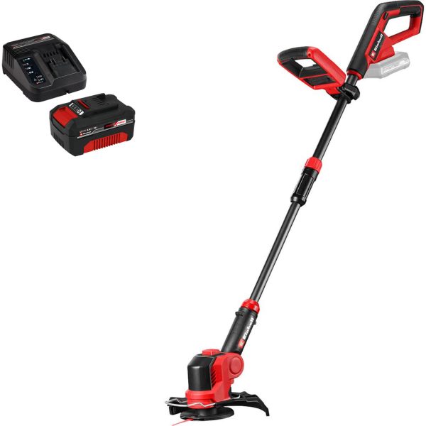 Einhell GE-CT 18/25 Li 18v Cordless Telescopic Grass Trimmer 250mm 1 x 4ah Li-ion Charger