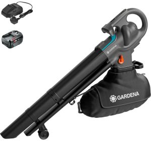 Gardena POWERJETCOLLECT P4A 18v Cordless Garden Leaf Blower and Vacuum 1 x 4ah Li-ion Charger