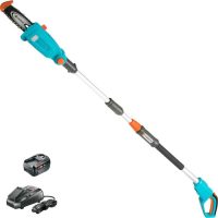 Gardena TCS 20/18 P4A 18v Cordless Telescopic Tree Pruner 200mm 1 x 6ah Li-ion Battery Charger