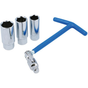 Laser Laser 8373 3/8" Drive 4 Piece T-Handle Spark Plug Socket Set