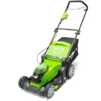 Greenworks G40LM41 40v Cordless Rotary Lawnmower 400mm No Batteries No Battery Charger
