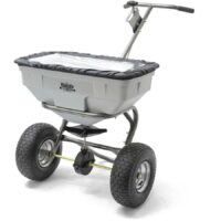 Handy THS125HDUTY Heavy Duty Push Feed, Grass and Salt Broadcast Spreader 57Kg