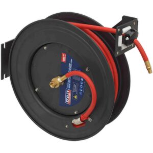 Sealey Retractable Air Line Hose Reel 10mm 20m