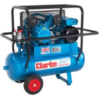 Clarke Clarke XEPVH16/50 (O/L) 14cfm 50 Litre 3HP Portable Industrial Air Compressor with Cage (110V)