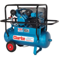 Clarke Clarke XEPVH16/50 (O/L) 14cfm 50 Litre 3HP Portable Industrial Air Compressor with Cage (230V)
