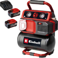 Einhell TE-AC 18/75 Li OF 18v Cordless Oil Free Air Compressor 5 Litre 2 x 5.2ah Li-ion Battery Charger