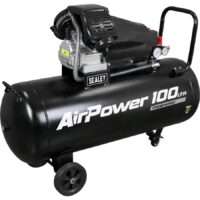 Sealey SAC10030VA V Twin Direct Drive Air Compressor 100 Litre 240v