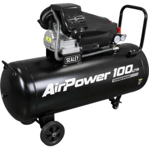 Sealey SAC10030VA V Twin Direct Drive Air Compressor 100 Litre