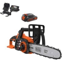 Black and Decker GKC1825L 18v Cordless Chainsaw 250mm 1 x 2ah Li-ion Battery Charger