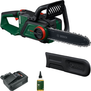 Bosch PKE 18V-30-28 P4A 18v Cordless Brushless Chainsaw 300mm 1 x 4ah Li-ion Battery Charger