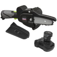 Sealey CP108VPS 10.8v Cordless Pruning Chainsaw 1 x 2ah Li-ion Battery Charger