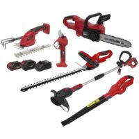 Sealey SV20 20v Cordless 6 Piece Garden Maintenance Power Tool Kit 1 x 2ah & 1 x 4ah Li-ion Battery Charger