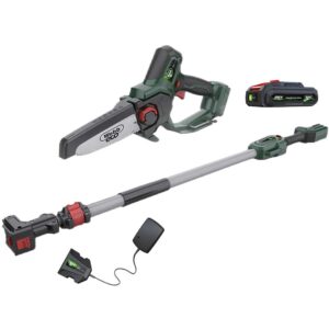 Webb Eco WEV20EXTPS 20v Cordless Pruning Saw 150mm with Extension Pole 1 x 2ah Li-ion Battery Charger