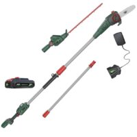 Webb Eco WEV20PSHT 20v Cordless Long Reach Hedge Trimmer 500mm and Pruner Attachment